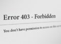 Error 403 forbidden